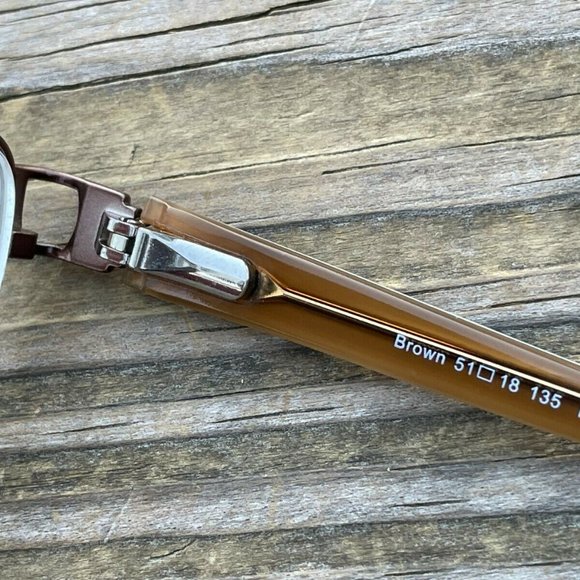 La Scala Women Eyeglasses Frame Handmade Glasses Brown Frame 51[]18 135 main image 6